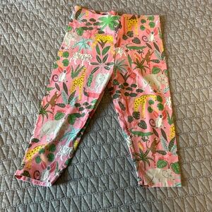 Mini Boden Cropped Animal Leggings sz. 7-8